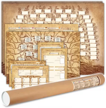 Arbre généalogique - 7 générations - Contenu